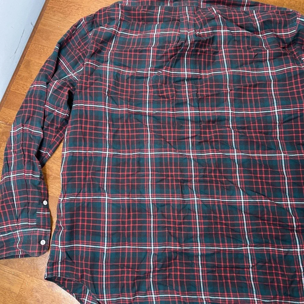 Ralph Lauren Blake Long Sleeve Button Down Shirt Men's Size Large Red Plaid
